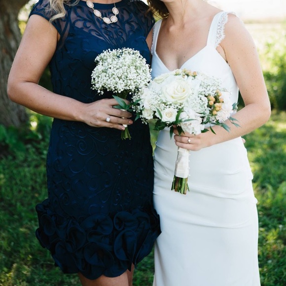 Gorgeous Jessica Simpson navy cocktail dress - Picture 2 of 3